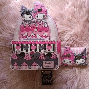 Sanrio My Melody & Kuromi Cake Design Bag Set - Pink and White